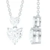 Rosec Jewels Double Heart Moissanite Necklace Review – Romantic Luxury Jewelry for Women