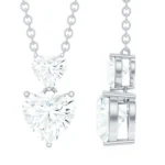 Rosec Jewels Double Heart Moissanite Necklace Review – Romantic Luxury Jewelry for Women
